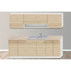 Кухня Ideal Mobila Paula 2.2м (White/Sonoma Oak)