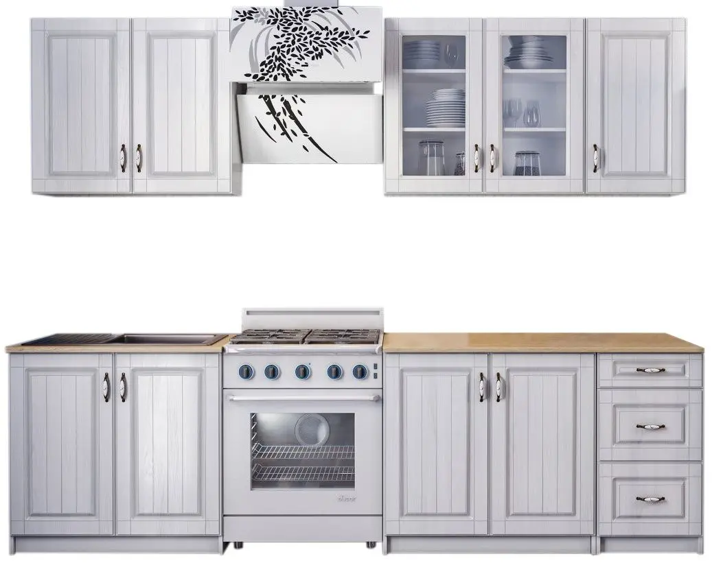 Bucatarie Ideal Mobila Provence 2.0m (White)