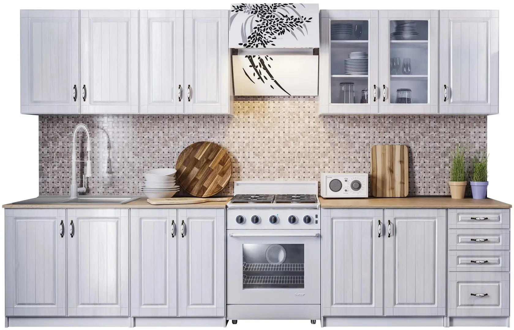 Кухня Ideal Mobila Provence 2.6м (White) - 3