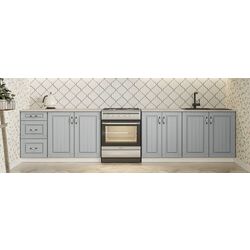 Bucatarie Ideal Mobila Provence 2.6m (White/Blue) Thumb