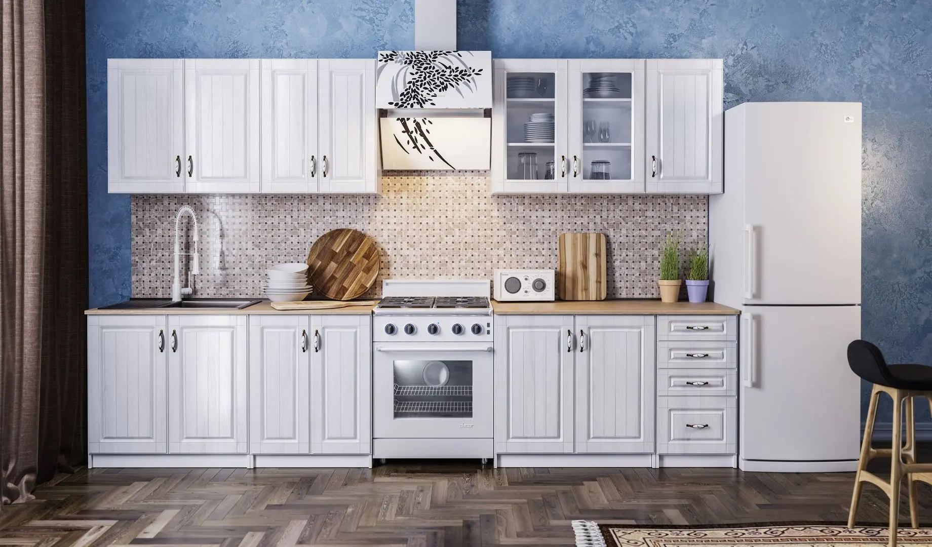 Кухня Ideal Mobila Provence 2.6м (White)