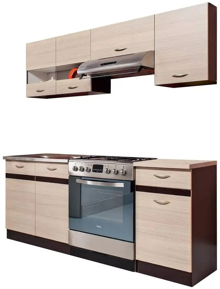 Bucatarie Ideal Mobila Raluca 1.8m (Sonoma Oak/Wenge)