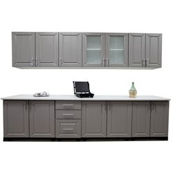 Bucatarie Ideal Mobila Rubin 2.6m (White/Gray) Thumb