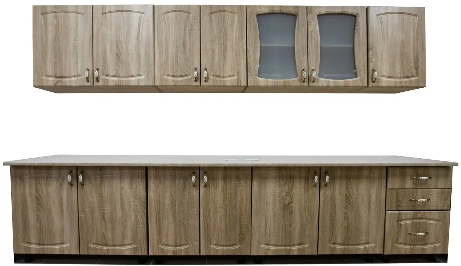 Bucatarie Ideal Mobila Thalia 2.6m (Sonoma Oak) - 2