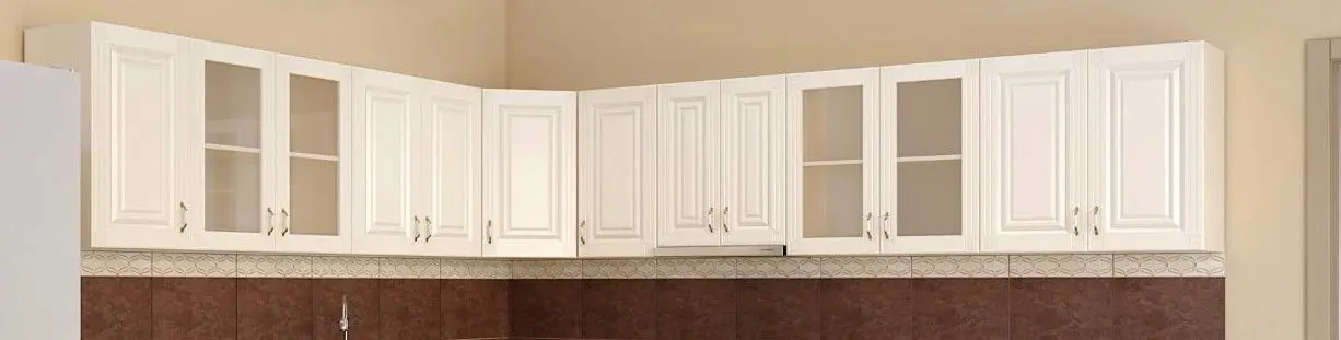 Bucatarie de colt Ideal Mobila Roma 2.0x2.6m (Cream)