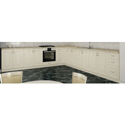 Bucatarie de colt Ideal Mobila Roma 2.6m (Cream) Thumb