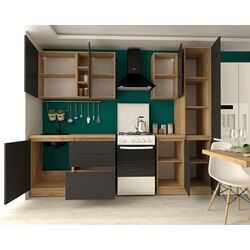 Bucatarie Marcel Prod Chelsea 2.0m (Craft Oak Golden/Anthracite) Thumb