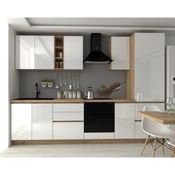 Bucatarie Marcel Prod Chelsea 3m (Craft Oak Golden/White) Thumb