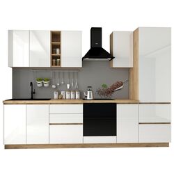 Bucatarie Marcel Prod Chelsea 3m (Craft Oak Golden/White) Thumb