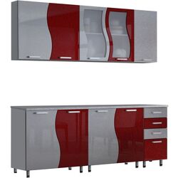 Bucatarie Marcel Prod CIP S 2m (Metallic Red/Metallic Grey) Thumb