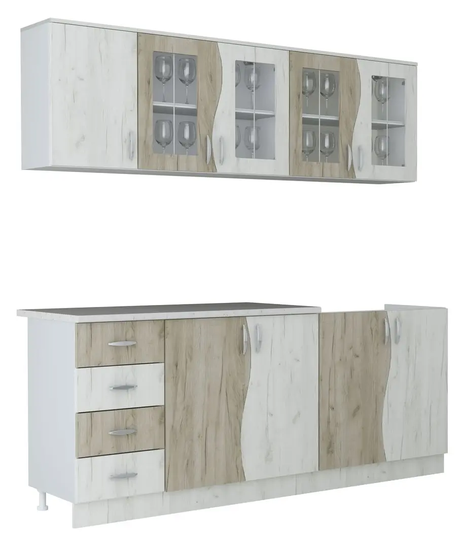 Bucatarie Marcel Prod Cip S STJ 2m (Craft Oak White/Craft Oak Gray) - 3