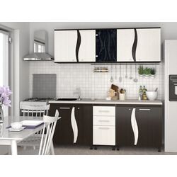 Кухня Marcel Prod Cip3S-C1 2.0м (Wenge/Hacienda White) Thumb