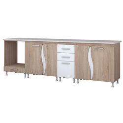 Bucatarie Marcel Prod CIP3S-C2 2.6m (Sonoma Oak/White) Thumb