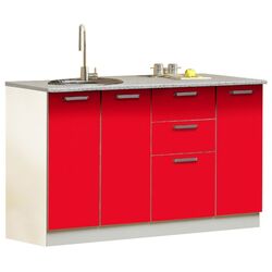 Bucatarie Marcel Prod Cirese 1.3m (White/Red) Thumb