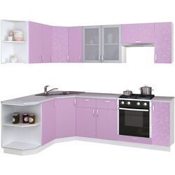 Bucatarie Marcel Prod Diana 2.3x1.5m (White/Light Purple)