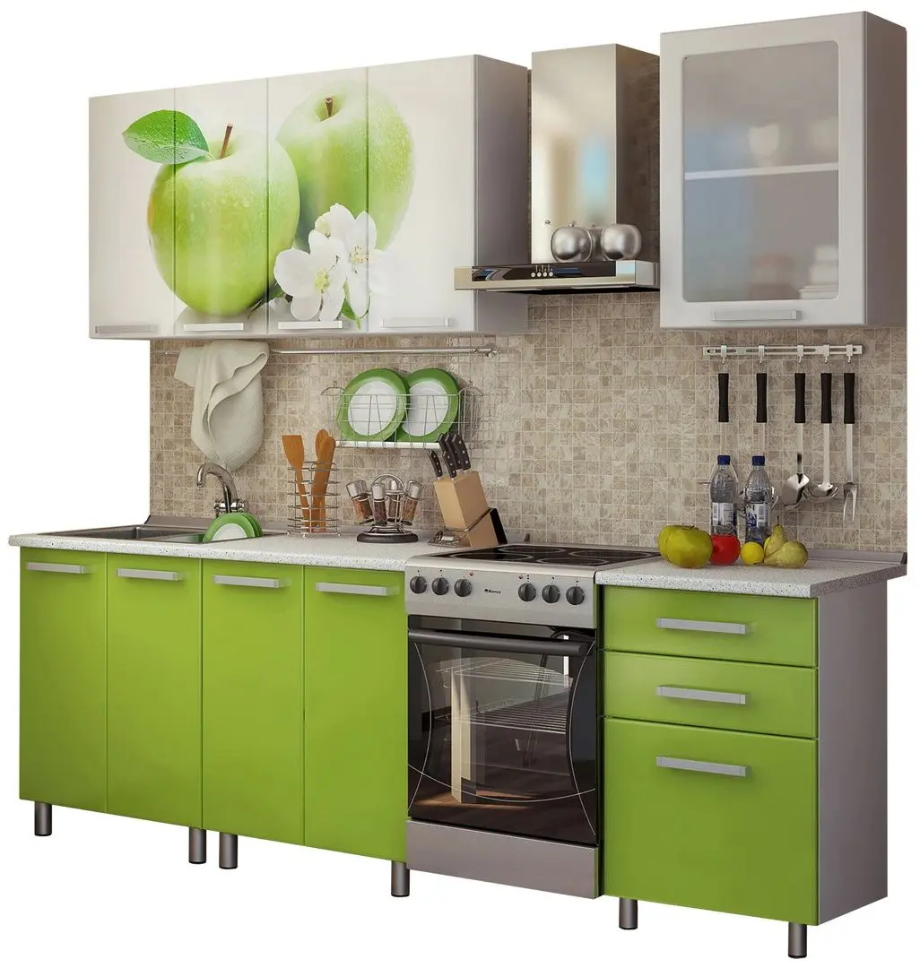 Bucatarie Marcel Prod Famp Mar 1.8m (White/Green)