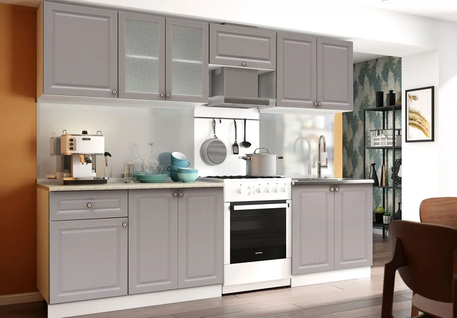 Bucatarie Marcel Prod Gospodina 2.6m (Gray)