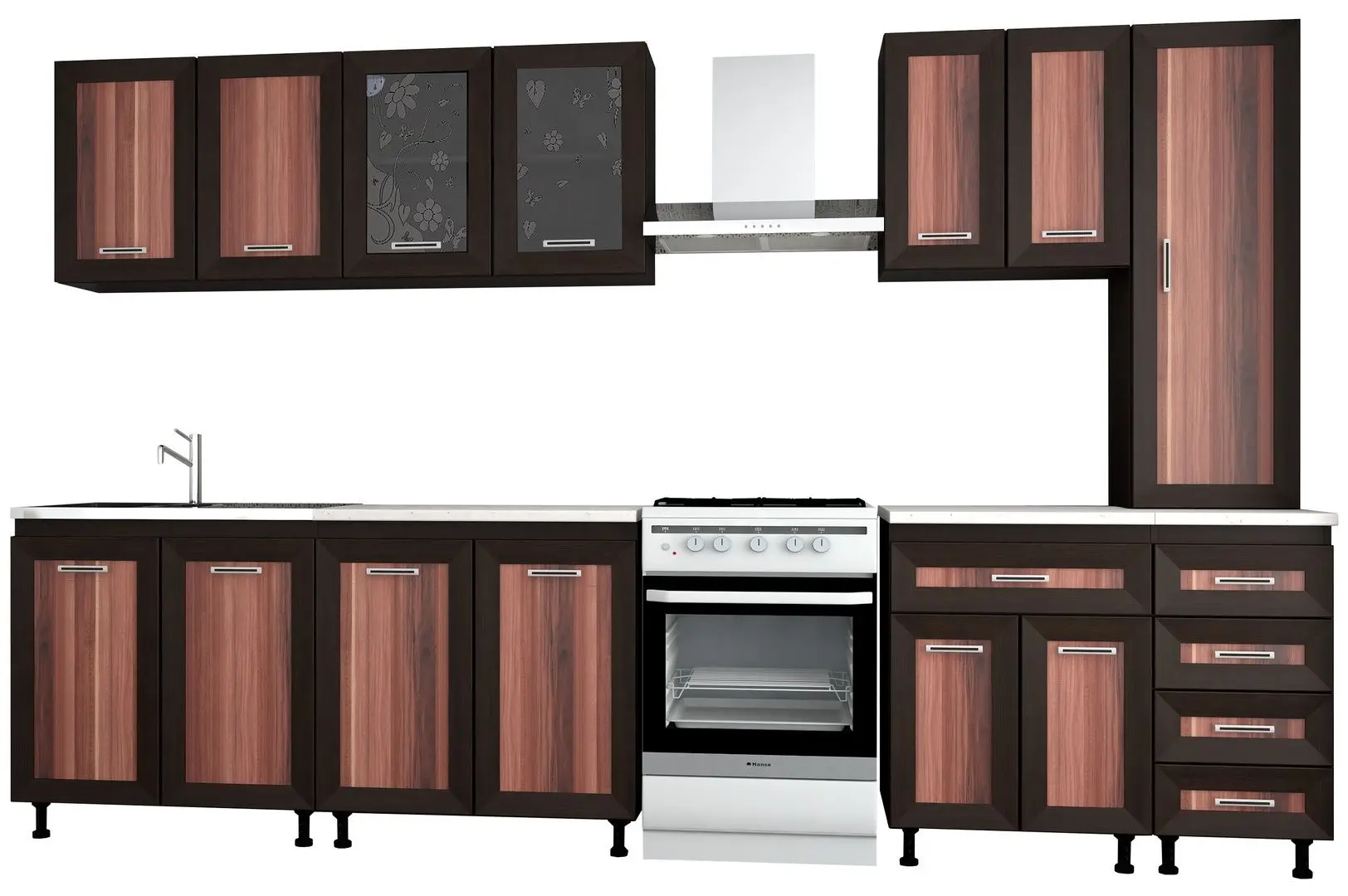 Кухня Marcel Prod Greta 2.6м (Havana/Wenge) - 2