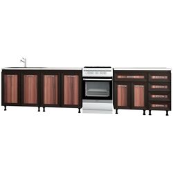 Кухня Marcel Prod Greta 2.6м (Havana/Wenge) Thumb