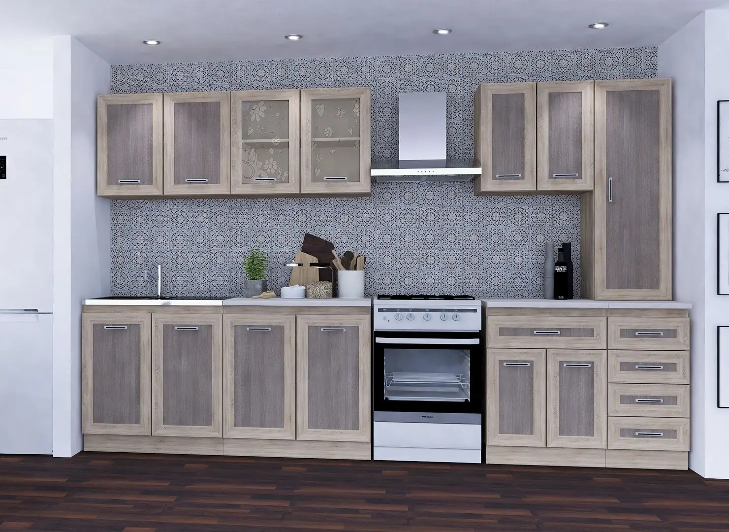 Кухня Marcel Prod Greta 2.6м (Sonoma Oak/Sonoma Oak Truffle)