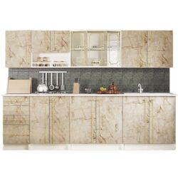 Кухня Marcel Prod Karina 2.6м (Marble/White) Thumb