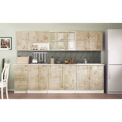 Bucatarie Marcel Prod Karina 2.6m (Marble/White)