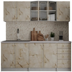 Bucatarie Marcel Prod Karina 2m (Marble/White) Thumb