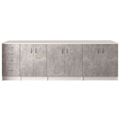 Кухня Marcel Prod Karina 2.6м (Gray Concrete/White) Thumb