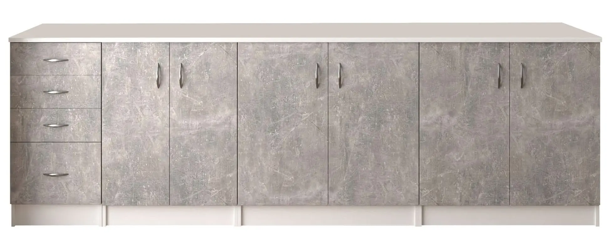 Кухня Marcel Prod Karina 2.6м (Gray Concrete/White) - 4