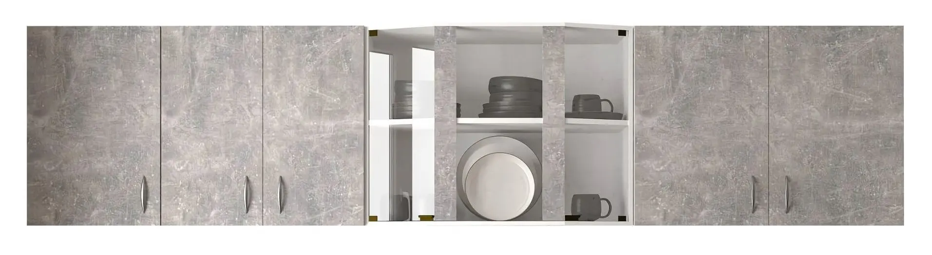 Кухня Marcel Prod Karina 2.6м (Gray Concrete/White) - 3