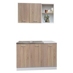 Bucatarie Marcel Prod Natali 1.2m (Sonoma Oak/White) Thumb