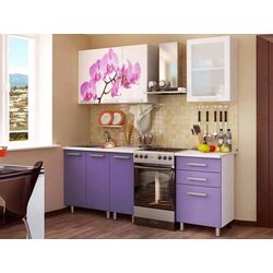 Bucatarie Marcel Prod Orhidee 1.6m (White/Purple)