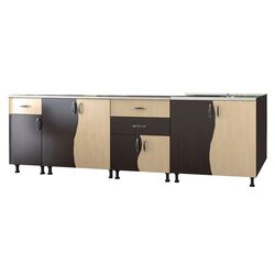 Кухня Marcel Prod Paula S 2.6м (Wenge/Birch) Thumb