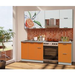 Кухня Marcel Prod Portocala 2.0м (White/Orange)