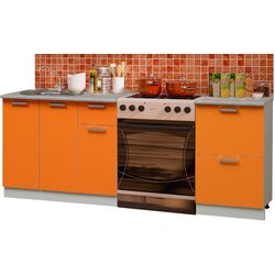 Кухня Marcel Prod Portocala 2.0м (White/Orange) Thumb
