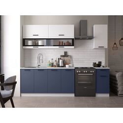 Bucatarie Marcel Prod Tehno 2.0m (Ultramarine Blue/White)