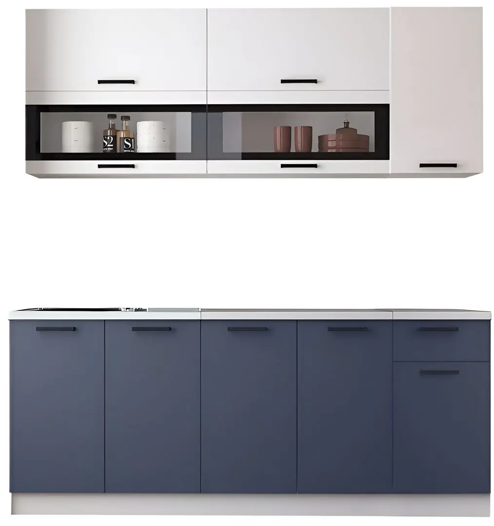 Bucatarie Marcel Prod Tehno 2.0m (Ultramarine Blue/White)