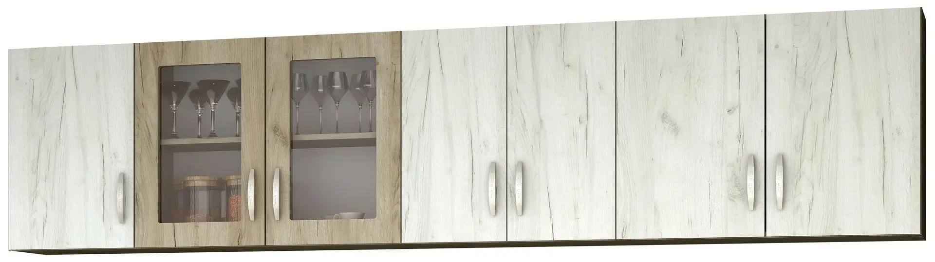 Кухня Marcel Prod Venus 2.6м (Craft Oak White/Craft Oak Grey/Wenge)