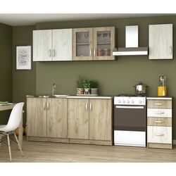 Bucatarie Marcel Prod Venus RO 2m (Craft Oak White/Craft Oak Gray)