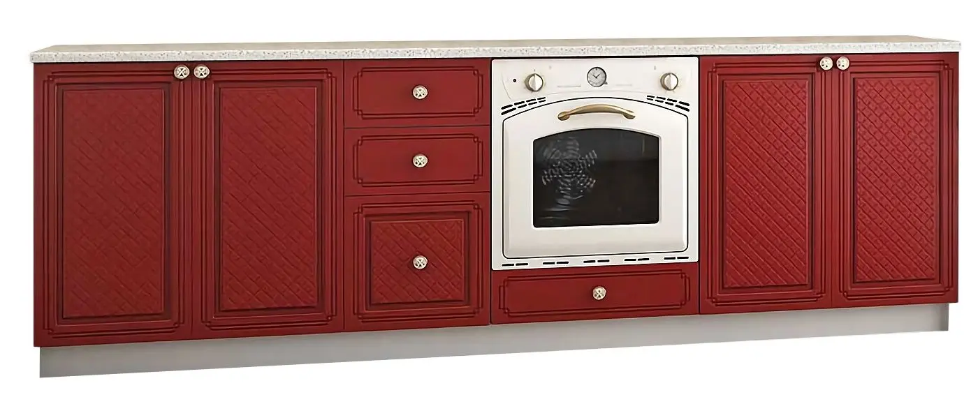 Bucatarie Marcel Prod Versailles 2.6m (White/Red)