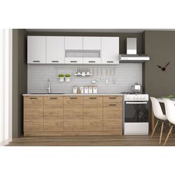 Кухня Marcel Prod Vio 2m (White/Craft Oak Golden)