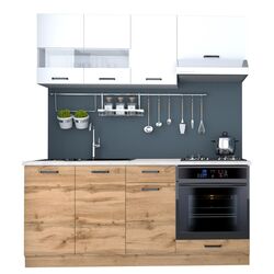 Bucatarie Marcel Prod Vio C 1.8m (Wotan Oak/White) Thumb