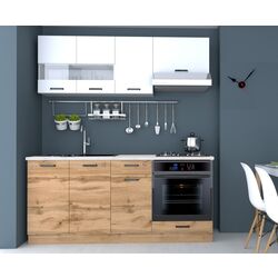 Bucatarie Marcel Prod Vio C 1.8m (Wotan Oak/White)