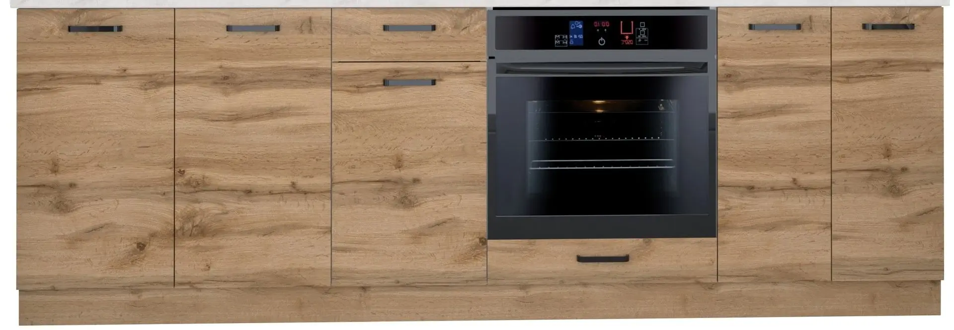 Bucatarie Marcel Prod Vio C 2.4m (Wotan Oak/White) - 3