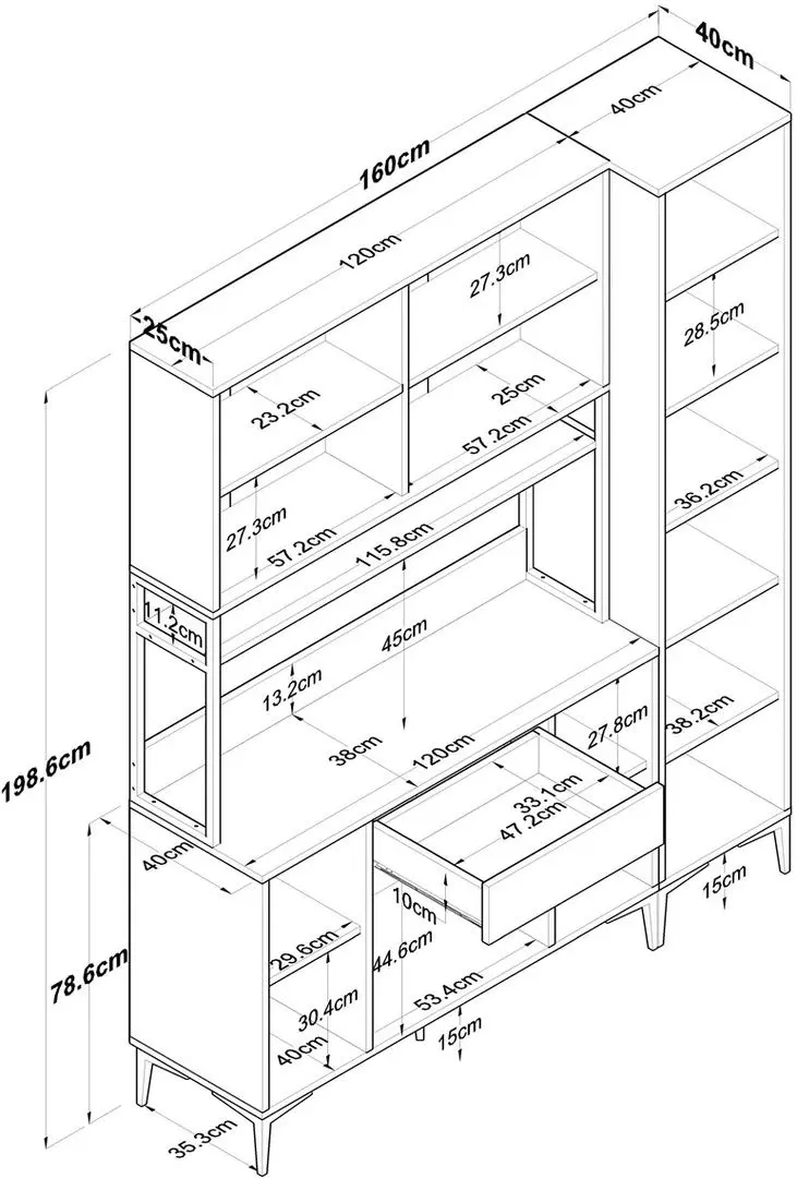 Буфет Mirage Meble JE134 (White)
