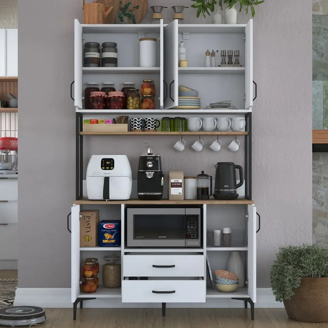 Bufet Mirage Meble JE169 (White/Walnut)