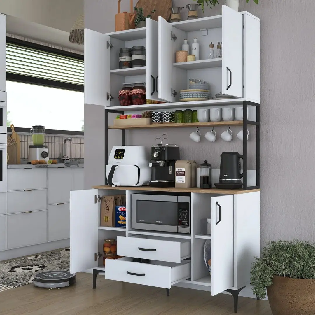 Bufet Mirage Meble JE169 (White/Walnut)