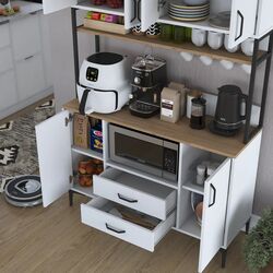 Bufet Mirage Meble JE169 (White/Walnut) Thumb