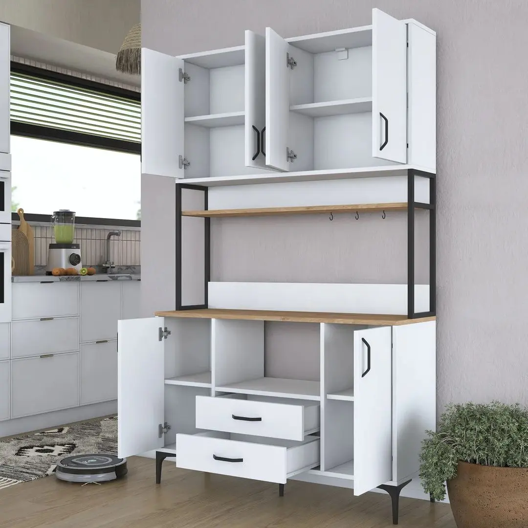 Bufet Mirage Meble JE169 (White/Walnut)