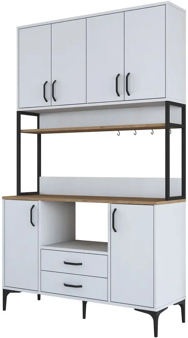 Bufet Mirage Meble JE169 (White/Walnut)